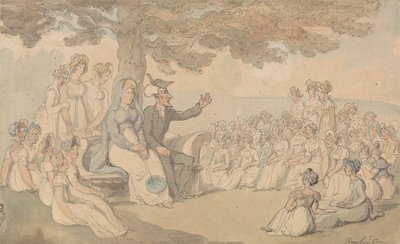 Le Dr. Syntax visite une pension pour jeunes filles - Thomas Rowlandson